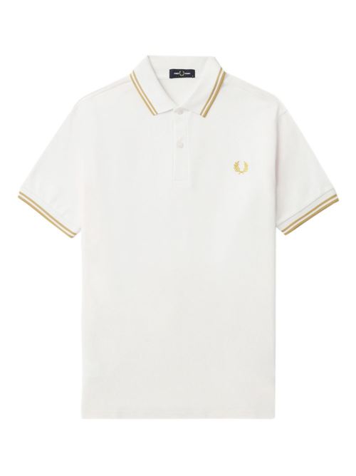 Polo manica corta con doppio bordino e logo ricamato FRED PERRY | M3600Y53